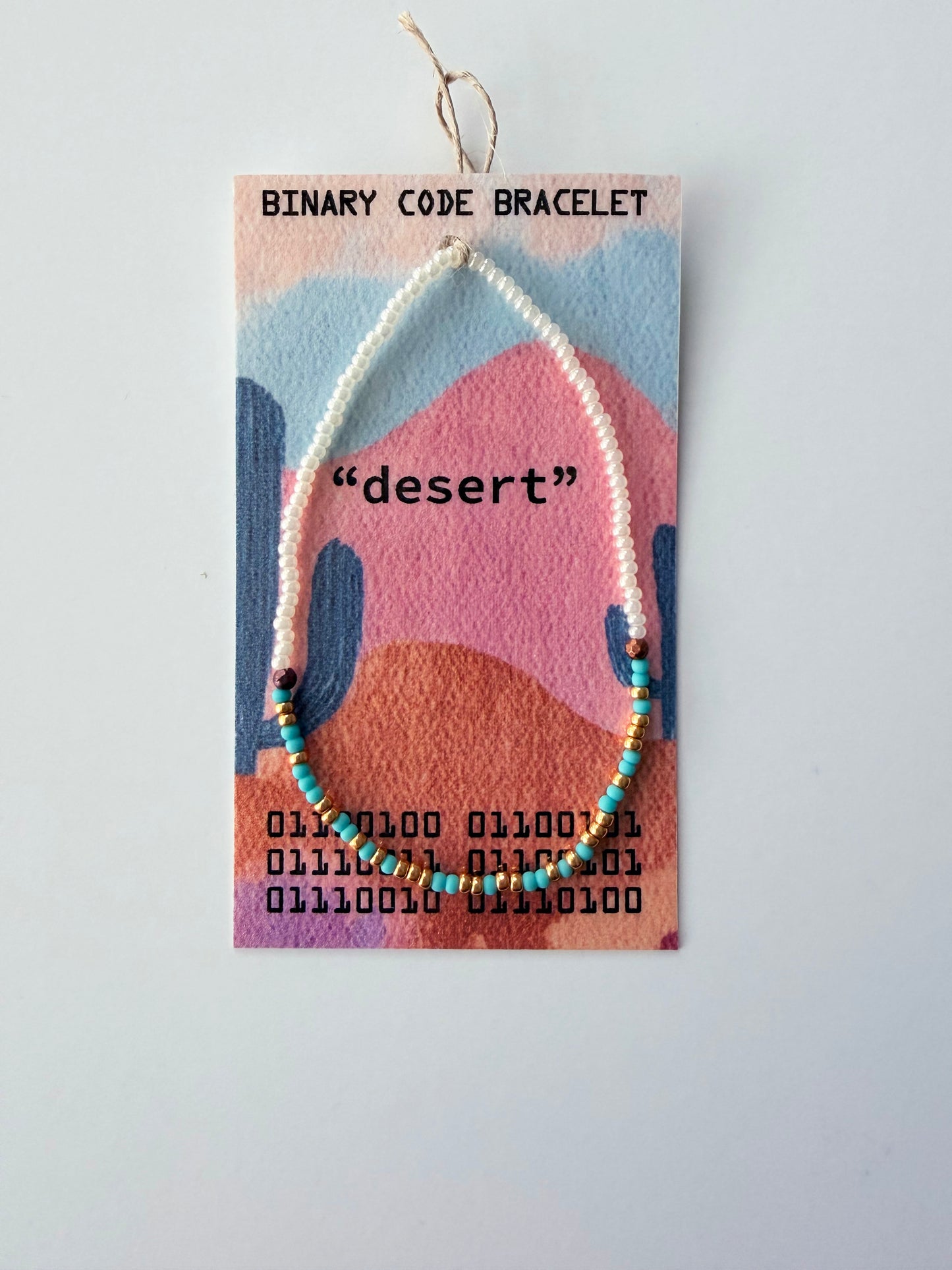 "desert" Binary Code Bracelet