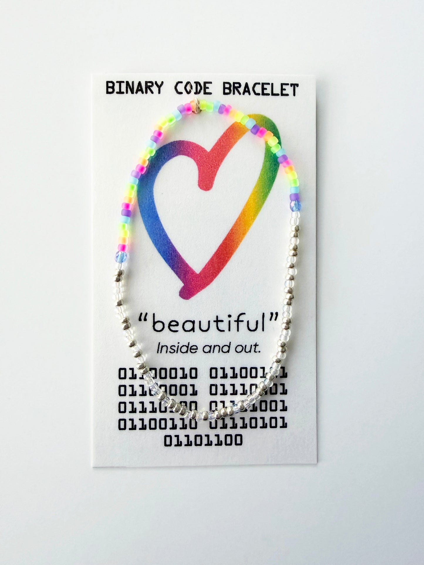 "beautiful" Binary Code Bracelet