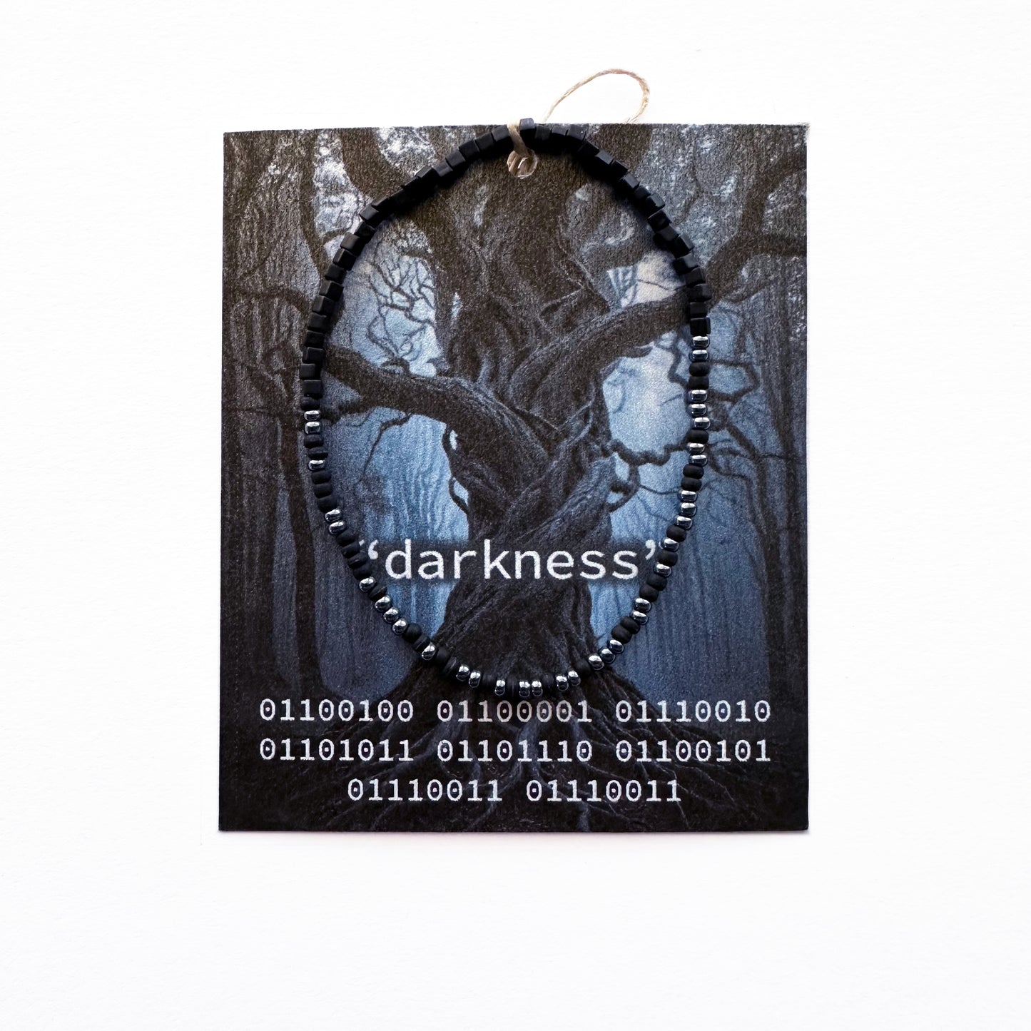 "darkness" Binary Code Bracelet