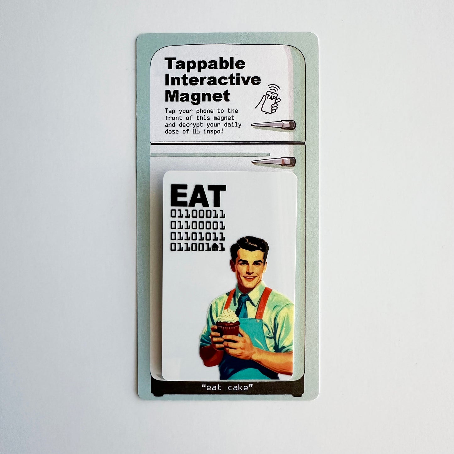 Tappable Interactive Binary Code Magnet