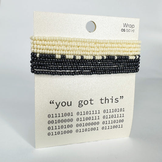 "you got this" UpCode Necklace / Bracelet Wrap