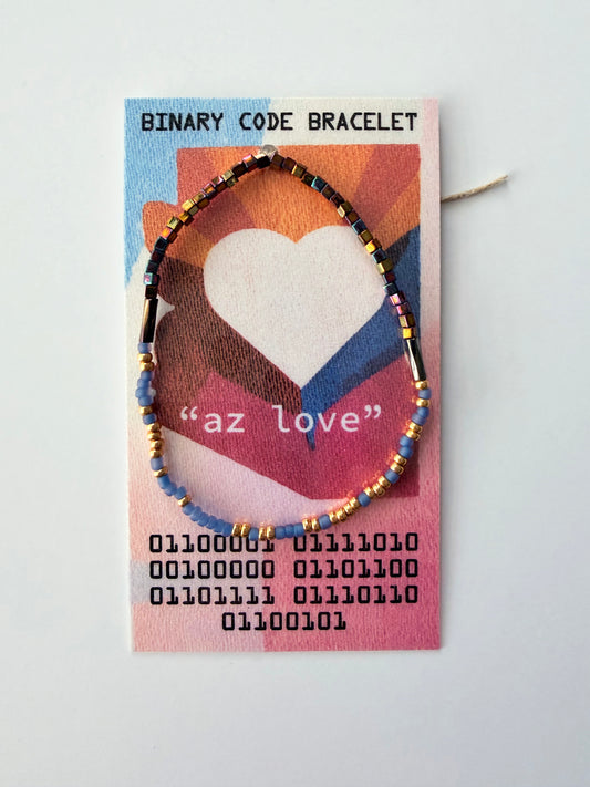 "az love" Binary Code Bracelet