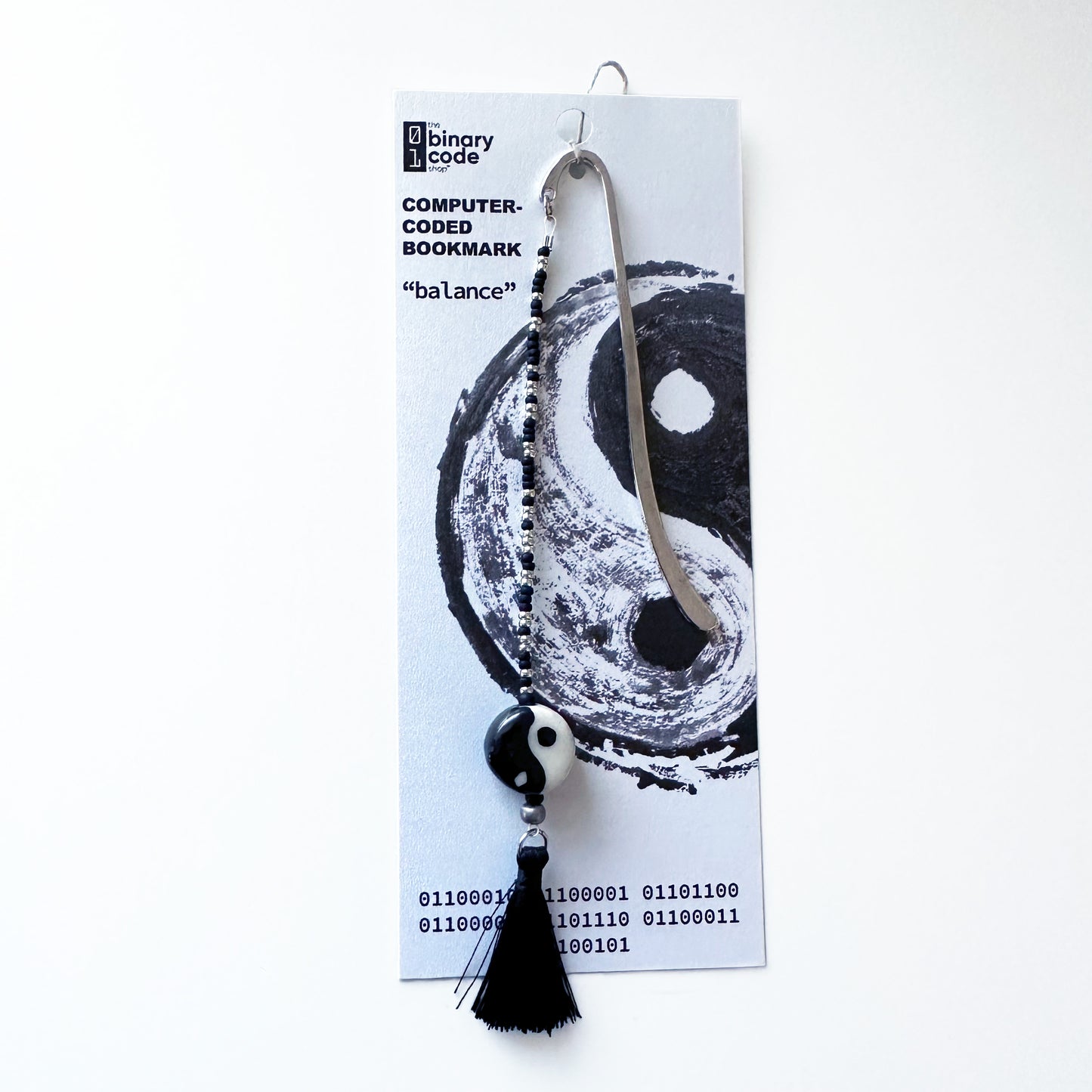 "balance" Binary Code Bookmark