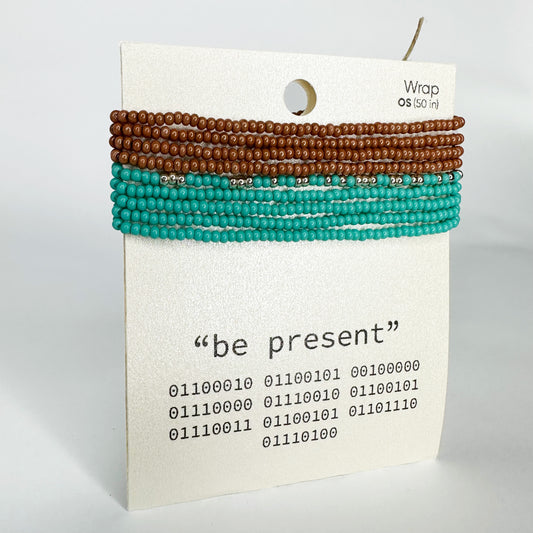 "be present" UpCode Necklace / Bracelet Wrap