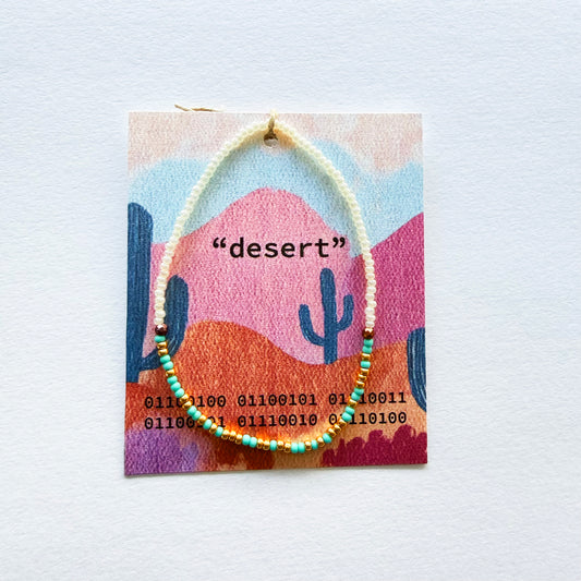 "desert" Binary Code Bracelet
