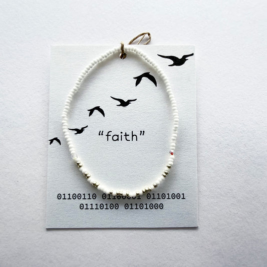 "faith" Binary Code Bracelet