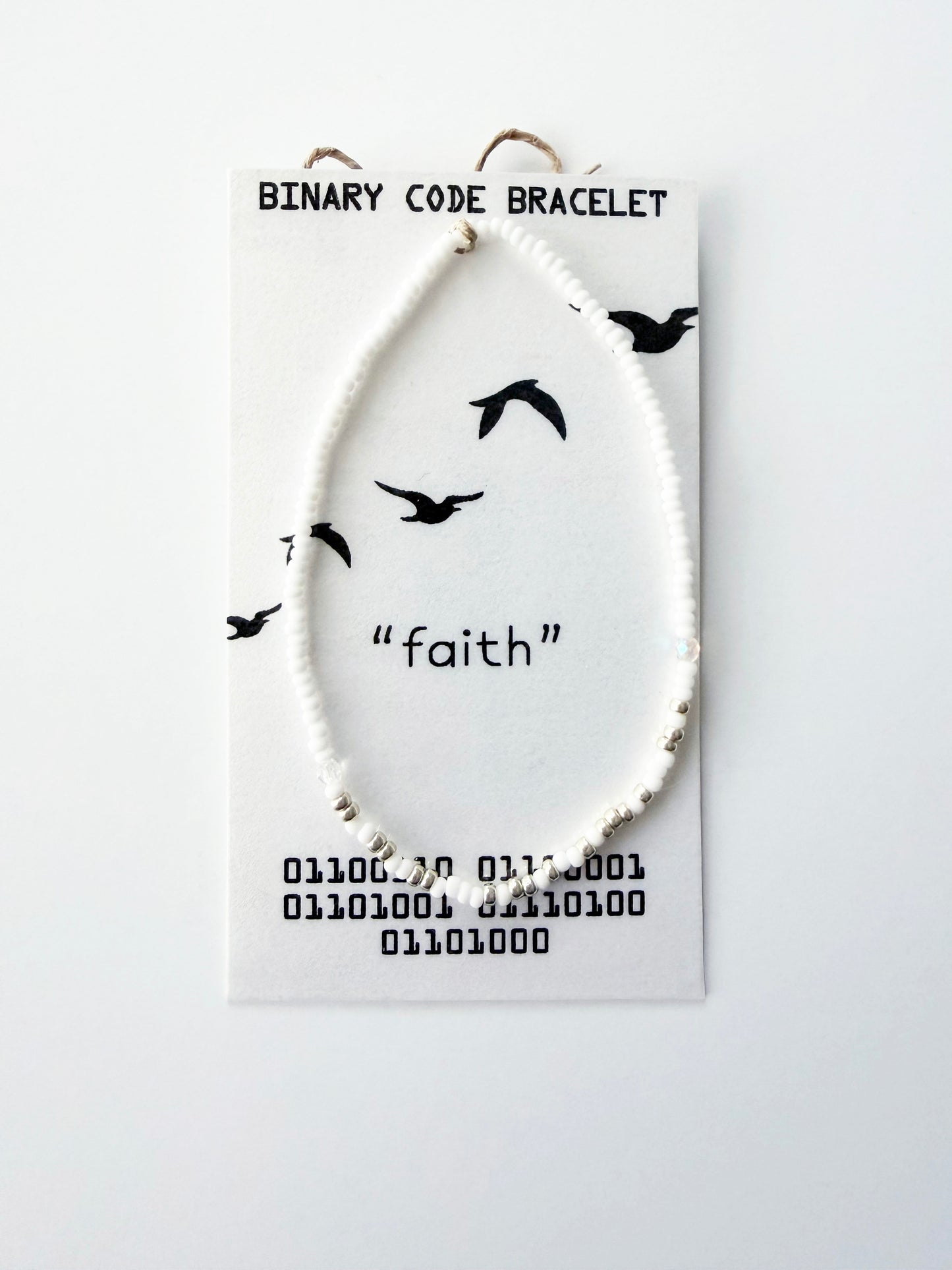 "faith" Binary Code Bracelet