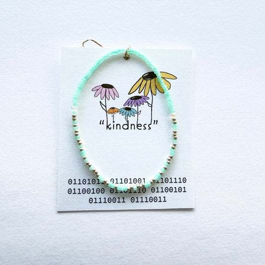 "kindness" Binary Code Bracelet