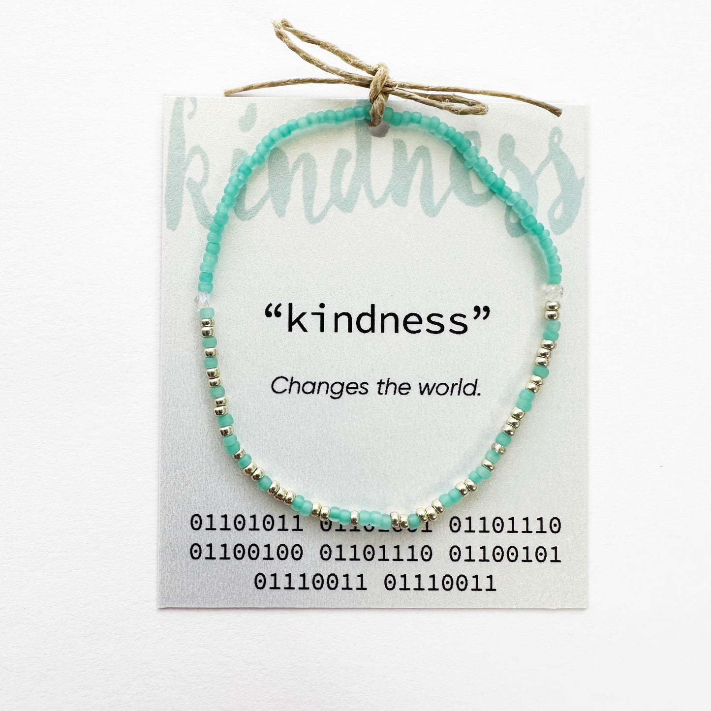 "kindness" Binary Code Bracelet