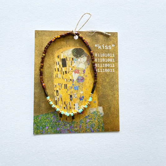 "kiss" The Kiss binary code bracelet