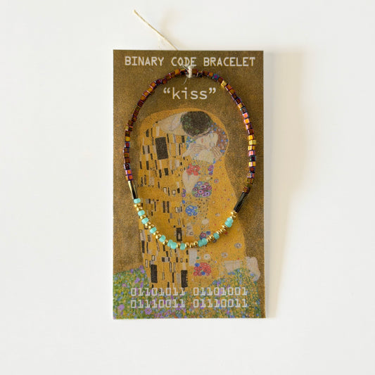 "kiss" The Kiss binary code bracelet