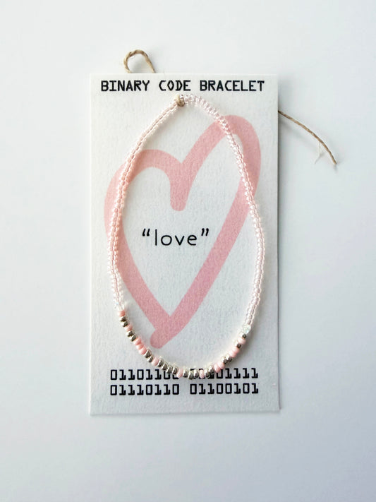 "love" Binary Code Bracelet