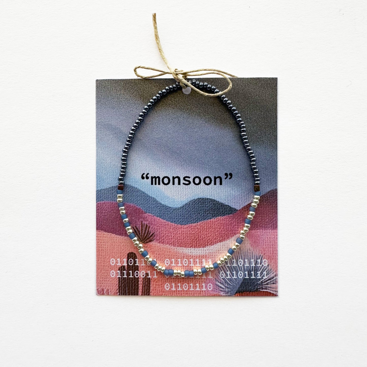 "monsoon" Binary Code Bracelet